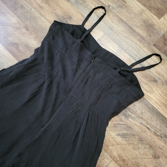 Madewell Black Square Neck Wide Leg Jumpsuit Size 12 - Picture 11 of 12